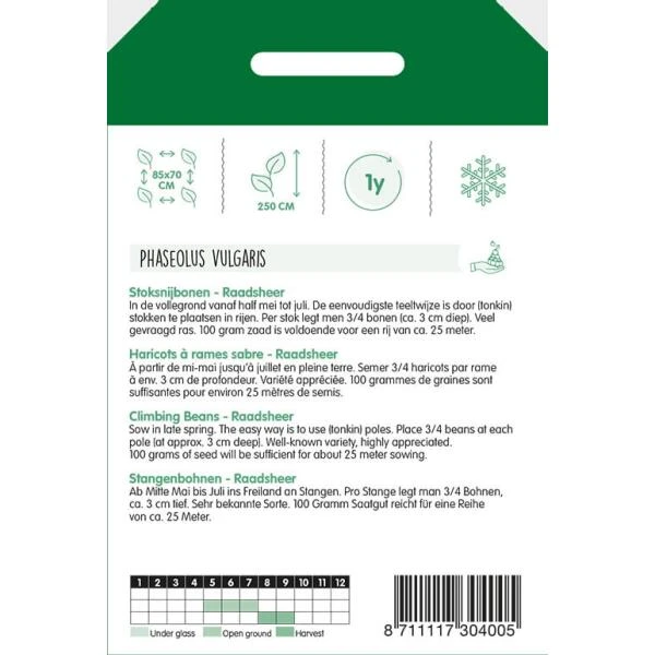 Stoksnijbonen Raadsheer 100 G 2 Stoksnijbonen Raadsheer 100 G - Afbeelding 2